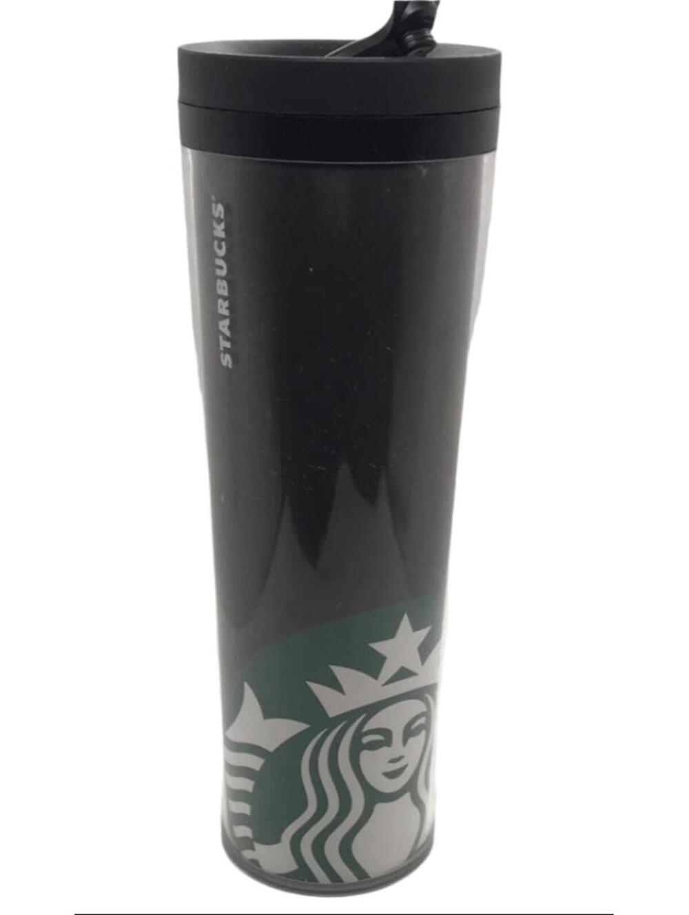 2011 Starbucks Black Travel Tumbler with Siren Logo 20 oz
